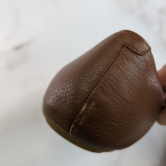 Coach Flats Womens US 6 EUR 37 Camel Tan Slip On Shoe Ballet Gold Bianca - Picture 10 of 11